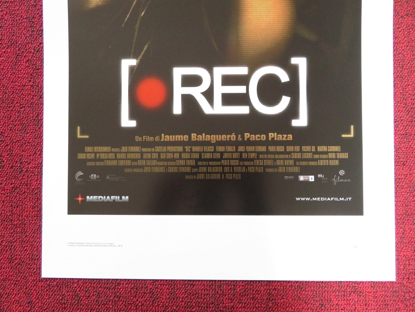 REC ITALIAN LOCANDINA POSTER MANUELA VELASCO FERRAN TERRAZA 2007 Rendezvous Cinema Movie posters
