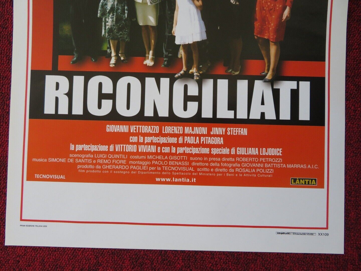 RECONCILED ITALIAN LOCANDINA (27.5"x13") POSTER BEATRIZ SPELZINI 2002 Movie posters