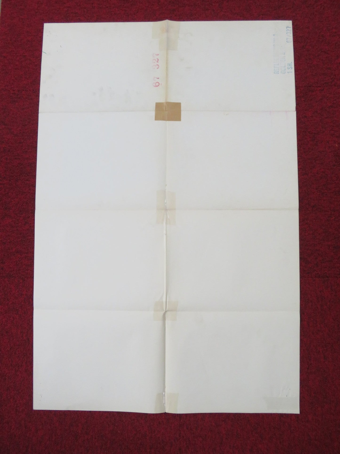 REFLECTIONS IN A GOLDEN EYE FOLDED US ONE SHEET POSTER ELIZABETH TAYLOR 1967 Rendezvous Cinema Movie posters