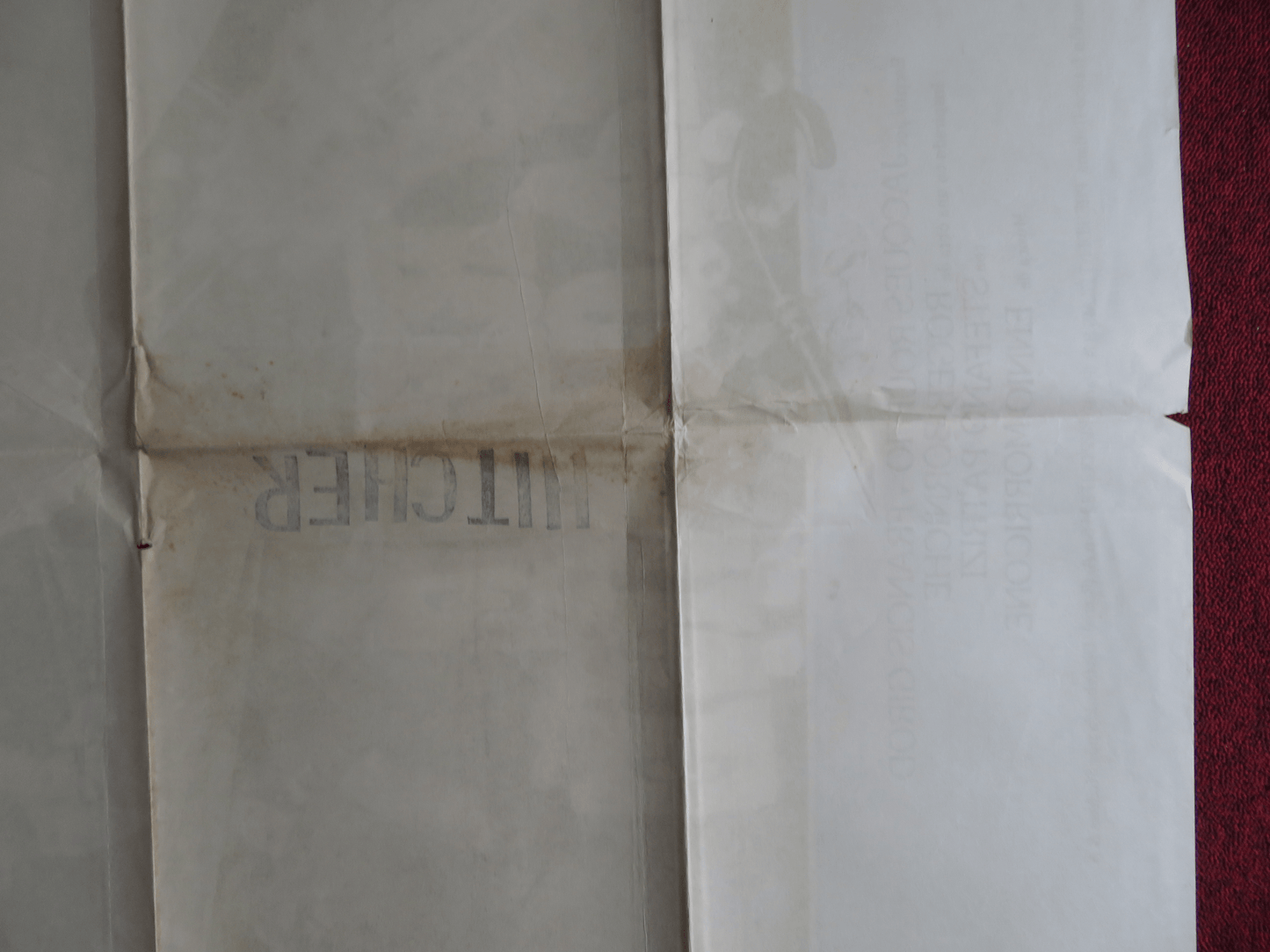 RENE LA CANE FOLDED ARGENTINA ONE SHEET POSTER GERARD DEPARDIEU SYLVIA KRISTEL Rendezvous Cinema Movie posters