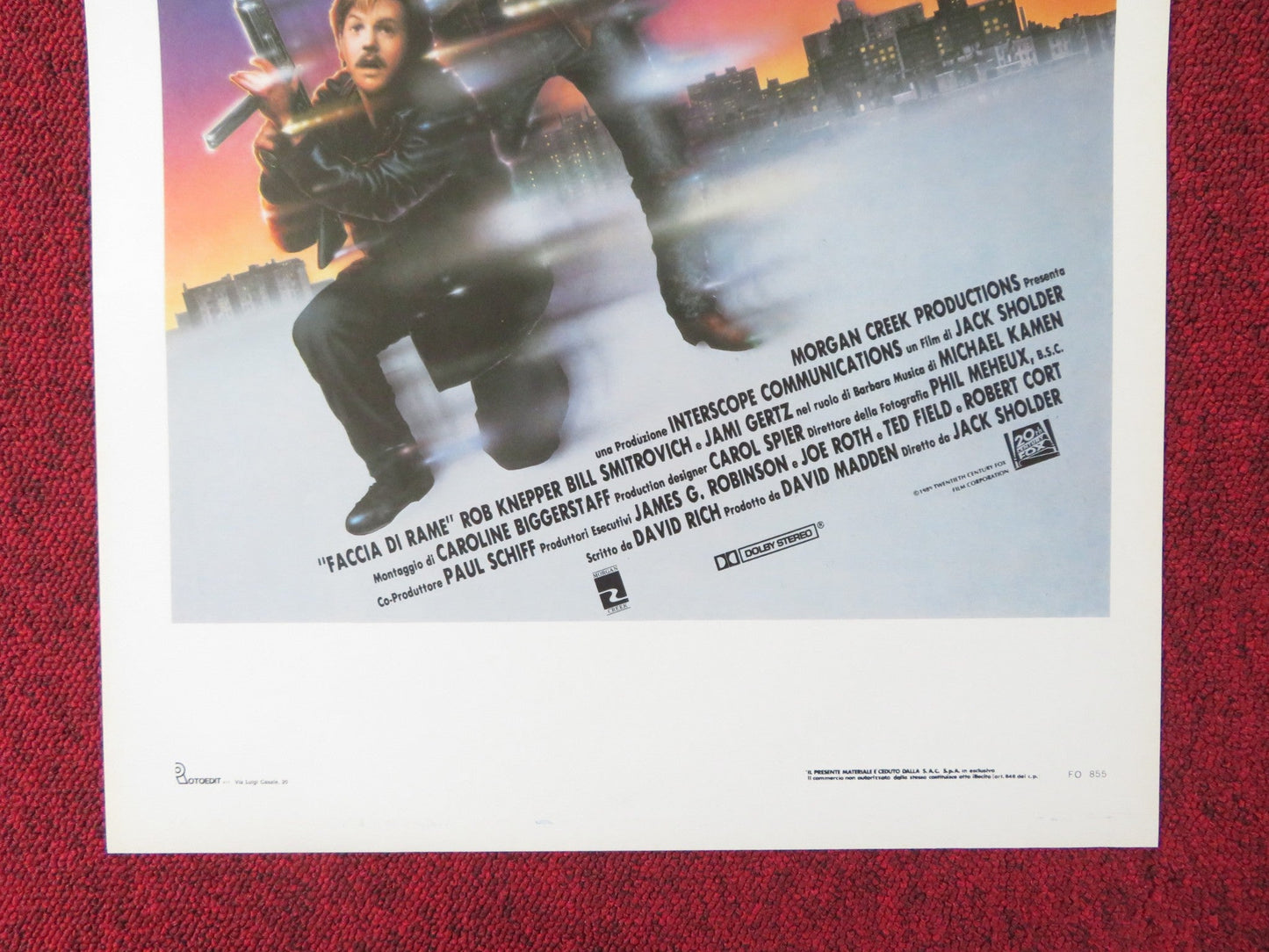 RENEGADES ITALIAN LOCANDINA POSTER LOU DIAMOND PHILLIPS KIEFER SUTHERLAND 1989 Rendezvous Cinema Movie posters