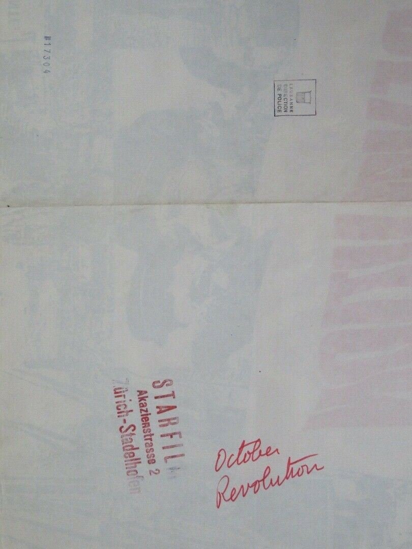 REVOLUTION D'OCTOBRE FRENCH (23" x 31.5) POSTER FREDERIC ROSSIF 1967 Movie posters
