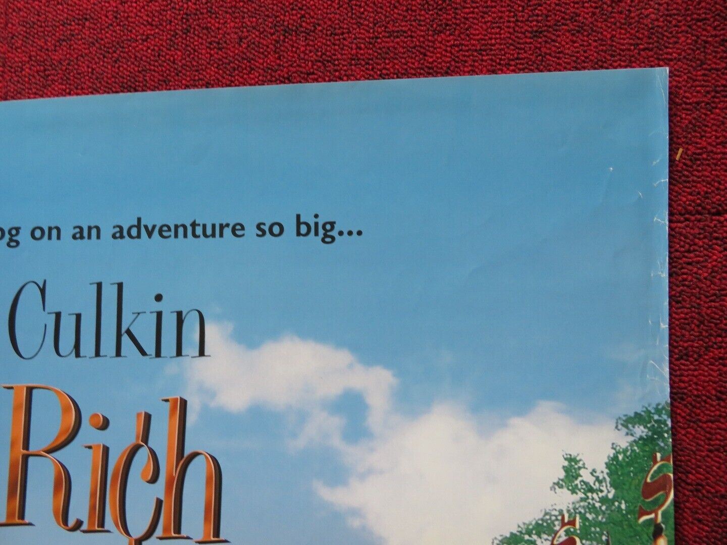 RICHIE RICH UK ONE SHEET POSTER MACAULAY CULKIN EDARD HERRMAN 1994 Movie posters