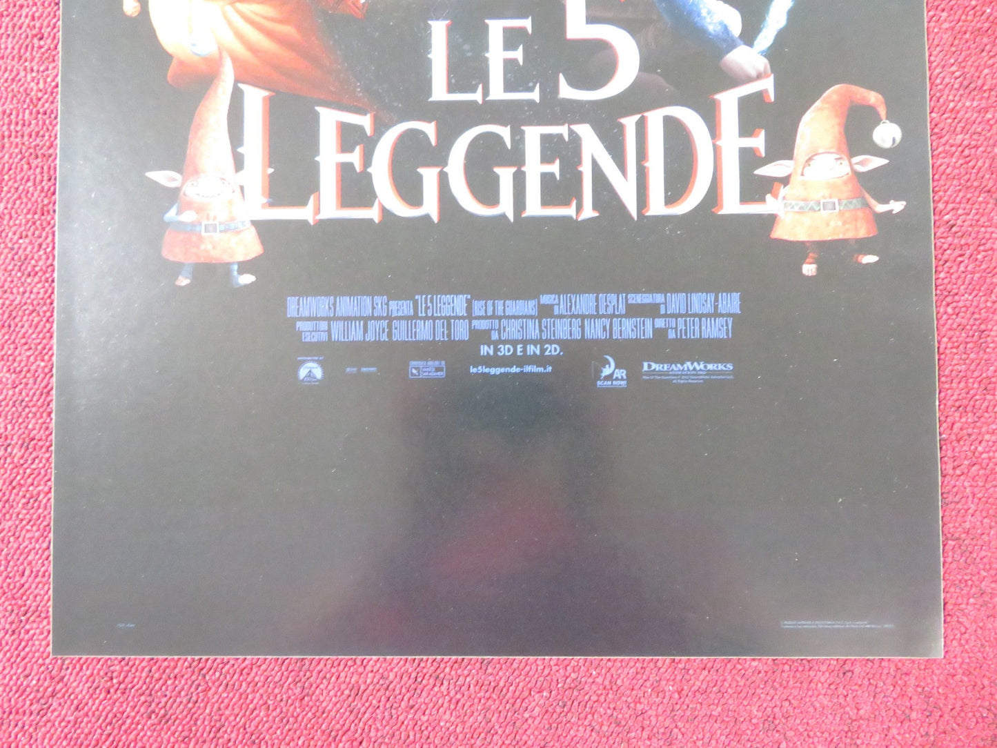 RISE OF THE GUARDIANS ITALIAN LOCANDINA POSTER CHRIS PINE ALEC BALDWIN 2012 Rendezvous Cinema Movie posters