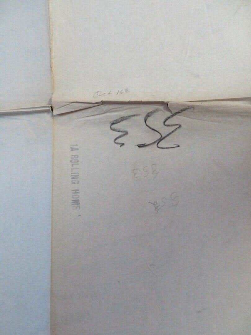 ROLLING HOME FOLDED US ONE SHEET POSTER JEAN PARKER RUSSELL HAYDEN 1946 Movie posters