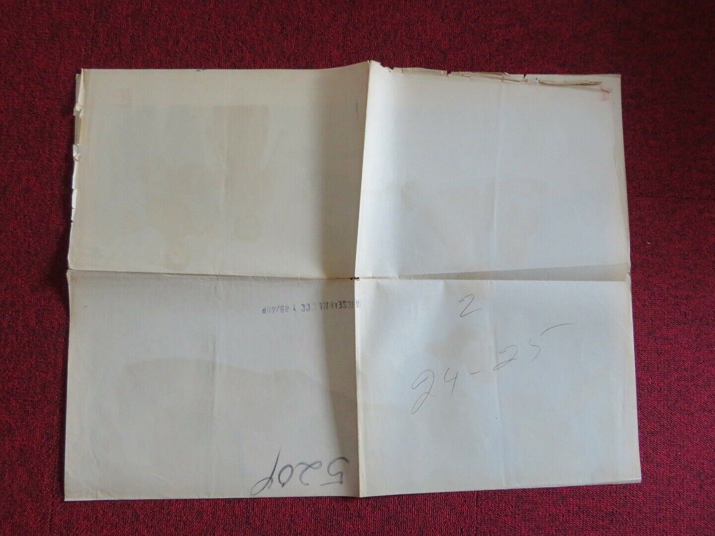 ROSEANNA MCCOY FOLDED US ONE SHEET POSTER FARLEY GRANGER 1949 Movie posters