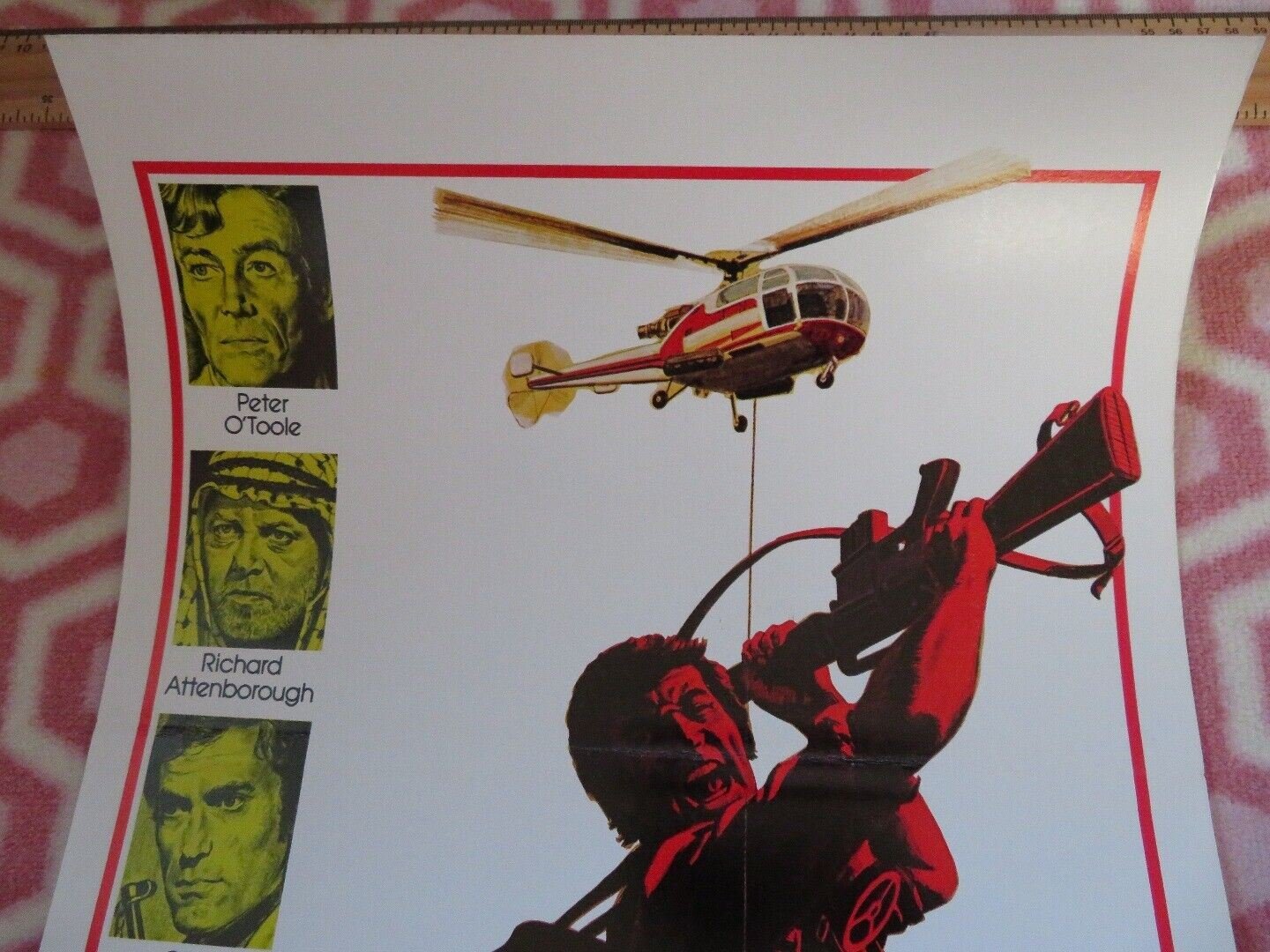 ROSEBUD US INSERT (14"x 36") POSTER PETER O'TOOLE RICHARD ATTENBOROUGH 1975 Movie posters