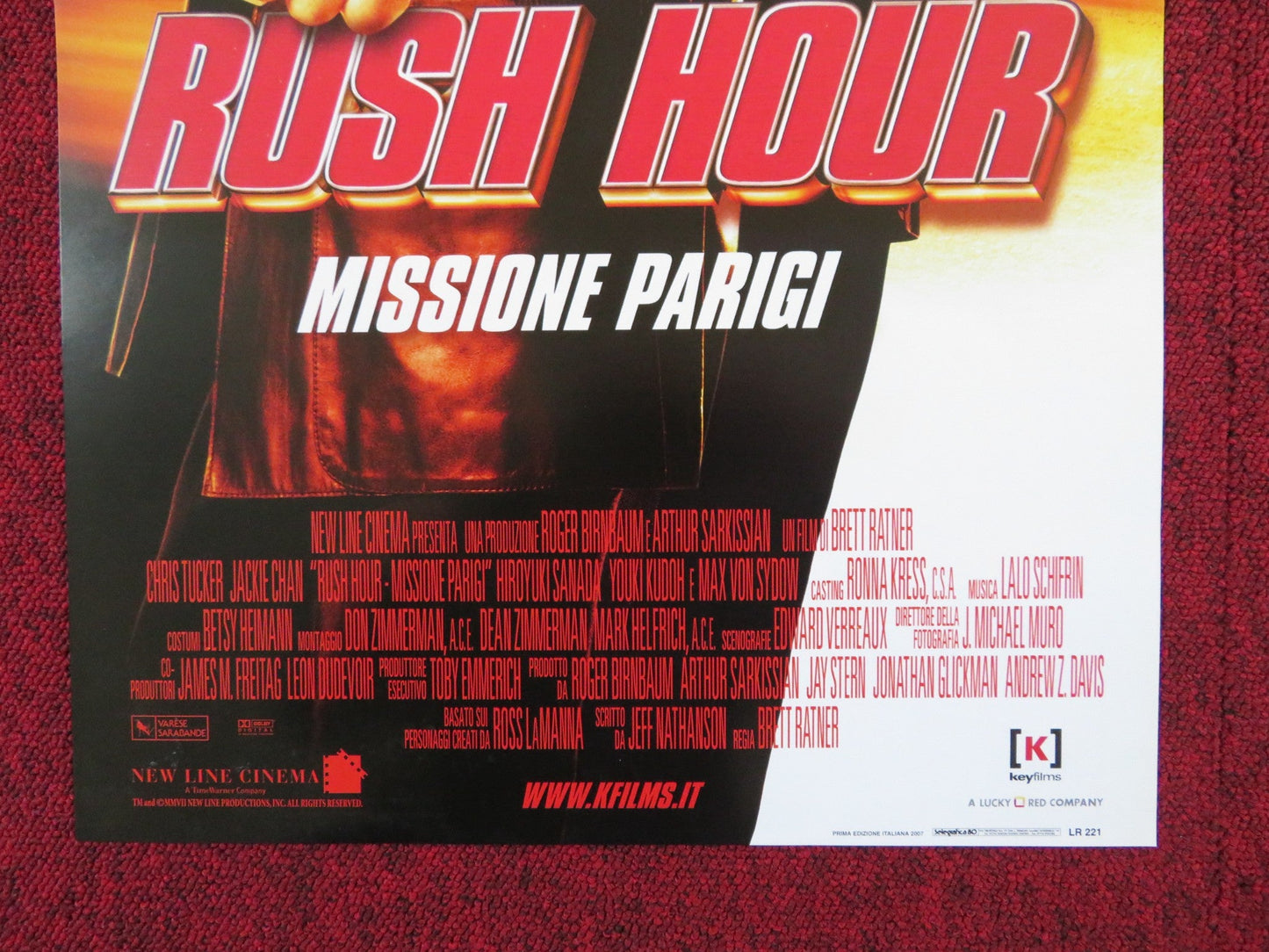 RUSH HOUR ITALIAN LOCANDINA POSTER JACKIE CHAN CHRIS TUCKER 1998 Rendezvous Cinema Movie posters