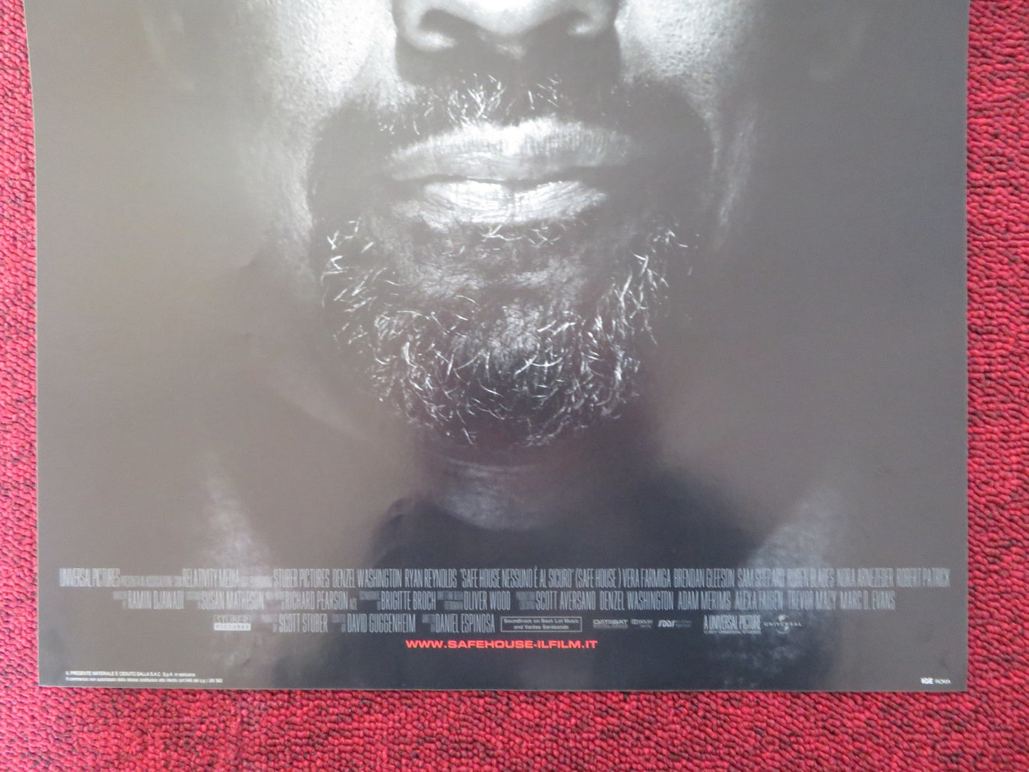 SAFE HOUSE ITALIAN LOCANDINA POSTER RYAN REYNOLDS DENZEL WASHINGTON 2012 Rendezvous Cinema Movie posters