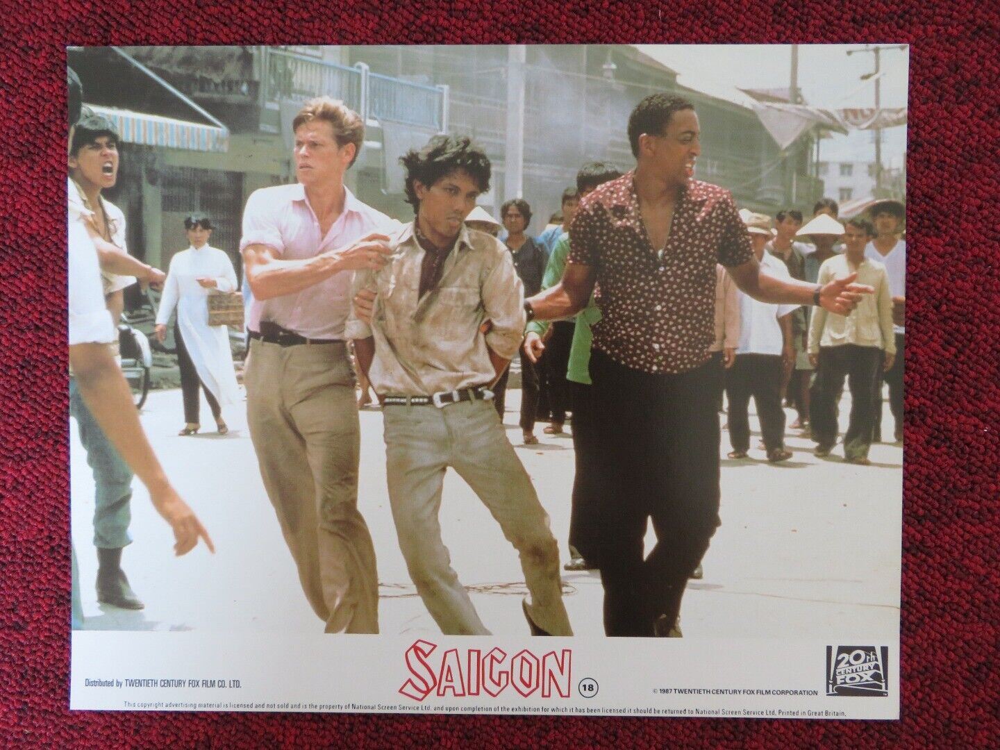 SAIGON / OFF LIMITS - A LOBBY CARD WILLEM DEFOE GREGORY HINES 1988 Rendezvous Cinema Movie posters