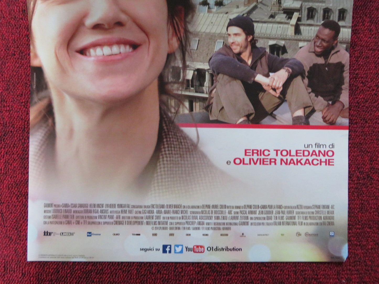 SAMBA ITALIAN LOCANDINA POSTER OMAR SY CHARLOTTE GAINSBOURG 2014 Rendezvous Cinema Movie posters