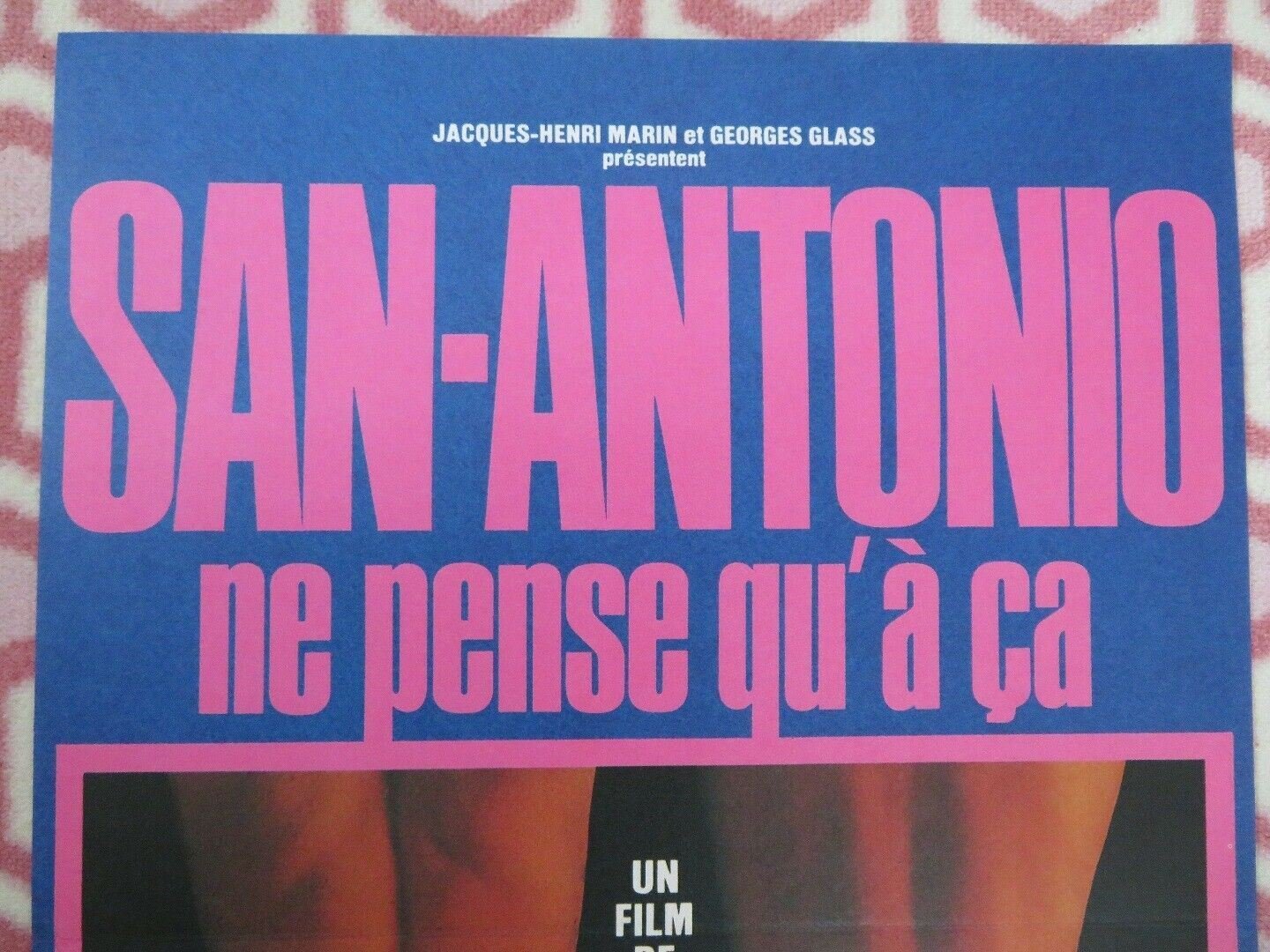 SAN-ANTONIO NE PENSE QU A CA BELGIUM (23"x 15.5") POSTER PHILIPPE GASTE 1981 - Rendezvous Cinema