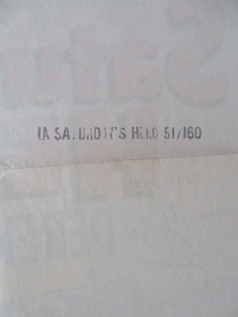 SATURDAY'S HERO FOLDED US ONE SHEET POSTER JOHN DEREK DONNA REED 1951 Movie posters