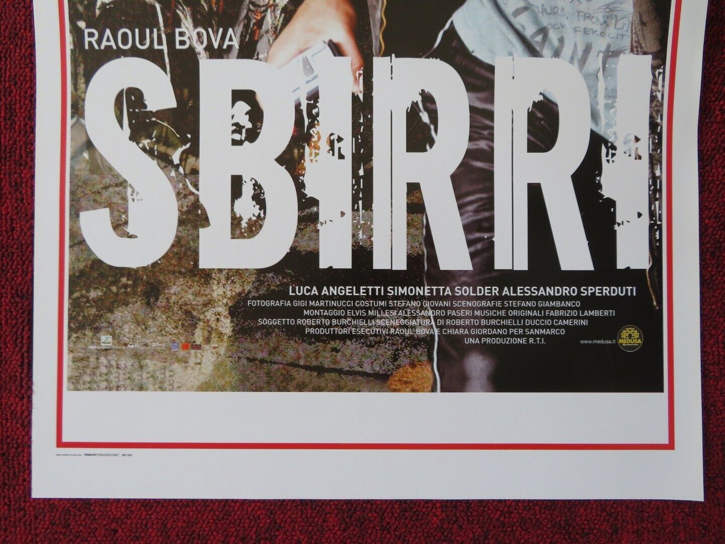 SBIRRI ITALIAN LOCANDINA (27.5"x13") POSTER SIMONETTA SOLDER 2009 Movie posters