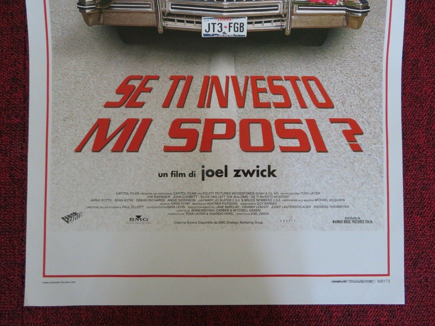 SE TI INVESTO MI SPOSI? ITALIAN LOCANDINA (27.5"x13") POSTER KIM BASINGER 2005 - Rendezvous Cinema