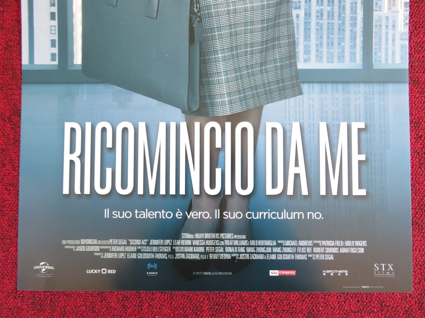 SECOND ACT ITALIAN LOCANDINA POSTER JENNIFER LOPEZ 2018 Rendezvous Cinema Movie posters