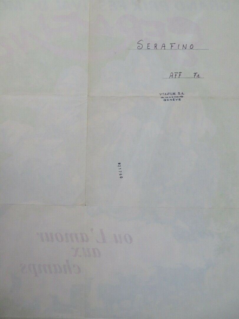 SERAFINO FRENCH MOYENNE (30.5"x 23") POSTER ADRIANO CELENTANO SARO URZI 1968 Movie posters