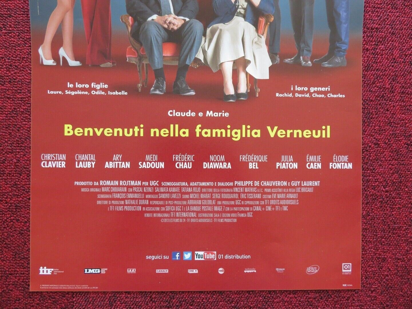 SERIAL (BAD) WEDDINGS ITALIAN LOCANDINA (27"x12.5") POSTER CHRISTIAN CLAVIER '13 - Rendezvous Cinema