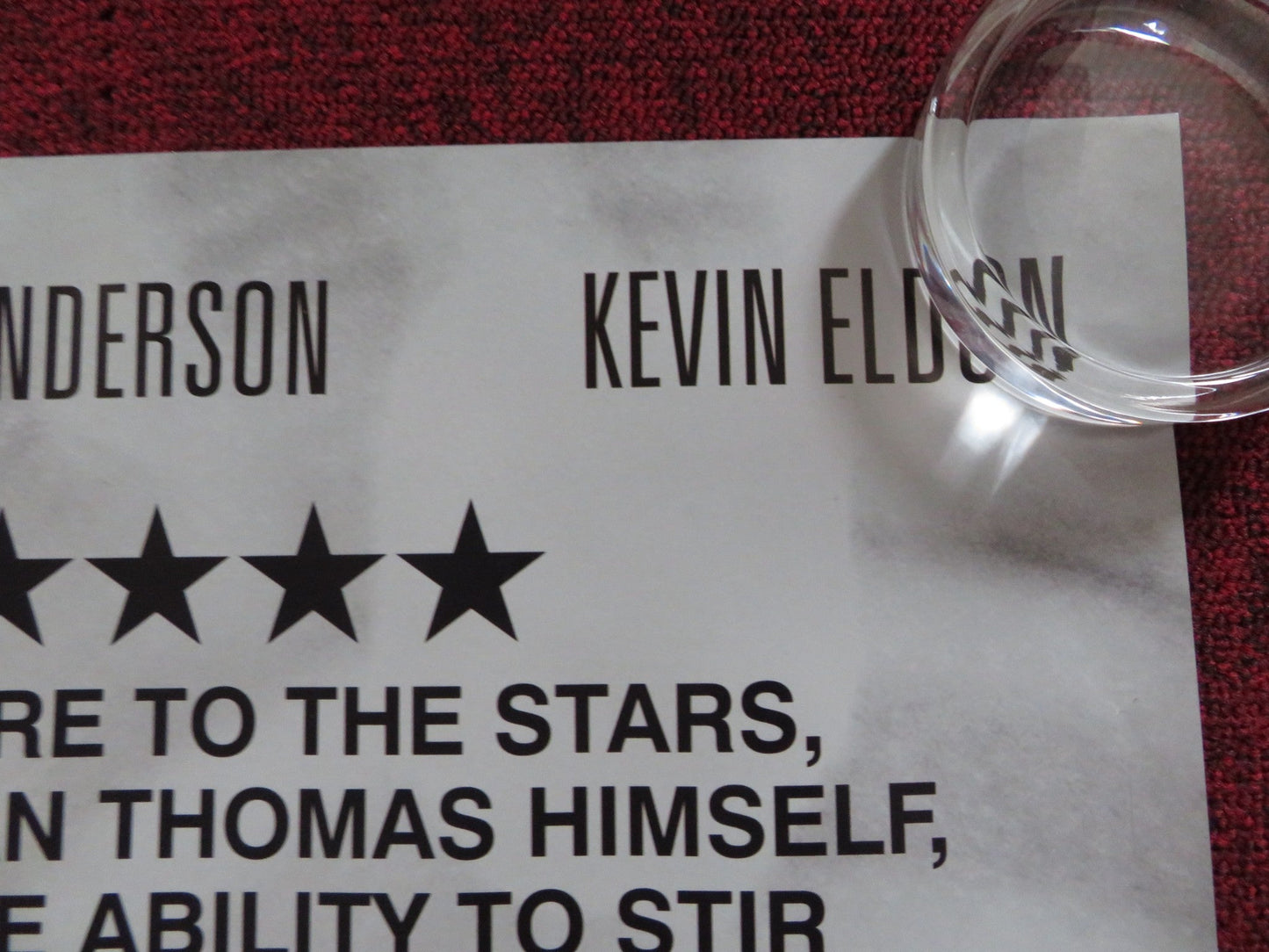 SET FIRE TO THE STARS UK QUAD (30"x 40") ROLLED POSTER ELIJAH WOOD 2014 Rendezvous Cinema Movie posters