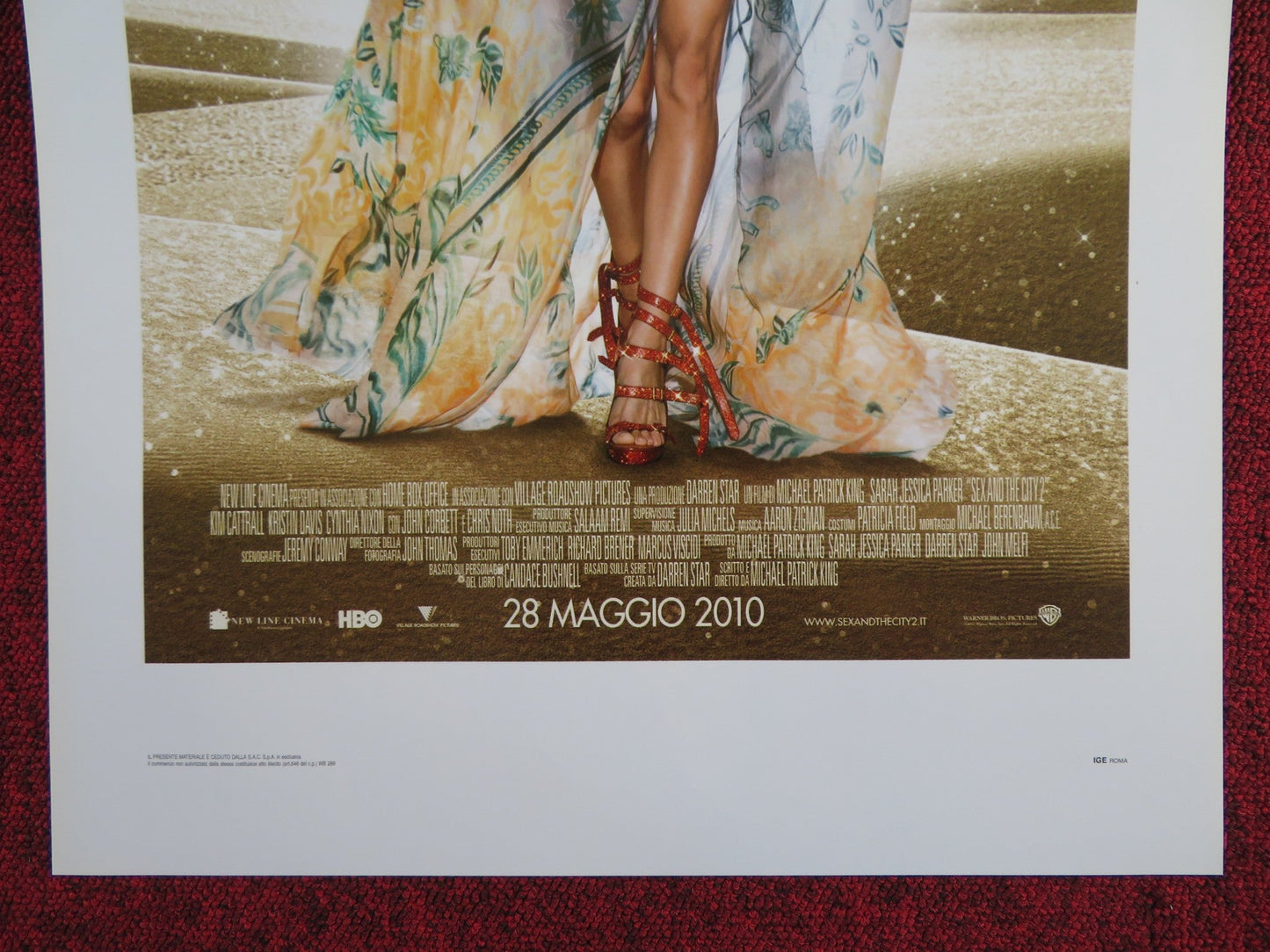 SEX AND THE CITY 2 ITALIAN LOCANDINA POSTER SARAH JESSICA PARKER 2010 Rendezvous Cinema Movie posters