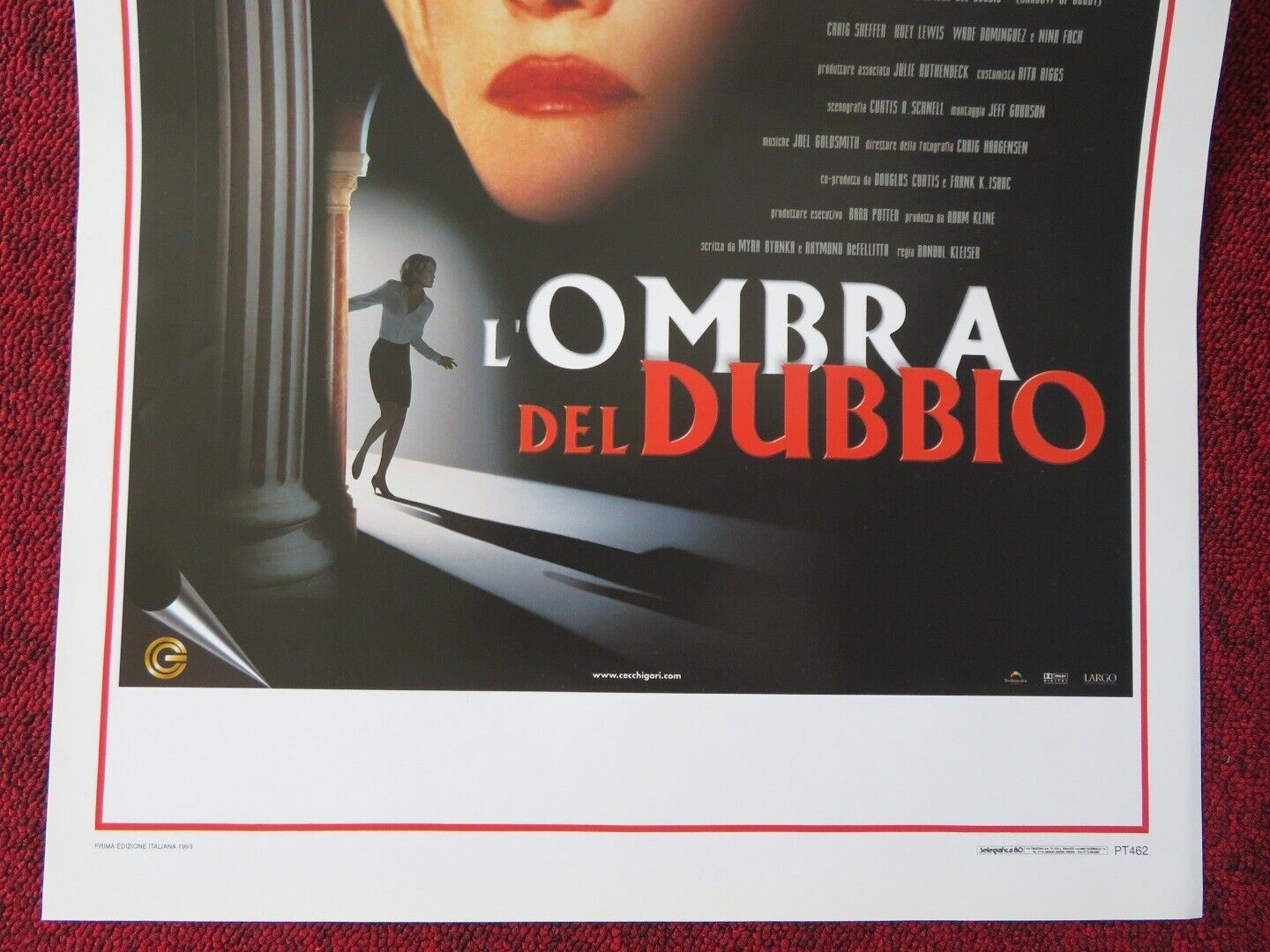 SHADOW OF DOUBT ITALIAN LOCANDINA (27.5"x13") POSTER MELANIE GRIFFITH 1999 - Rendezvous Cinema