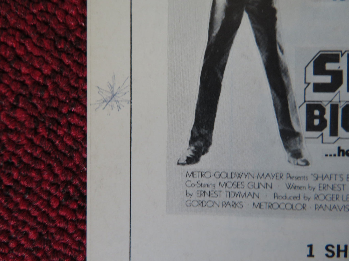 SHAFT'S BIG SCORE - PRESSBOOK UNCUT MGM RICHARD ROUNDTREE MOSES GUNN 1972 Rendezvous Cinema Movie posters