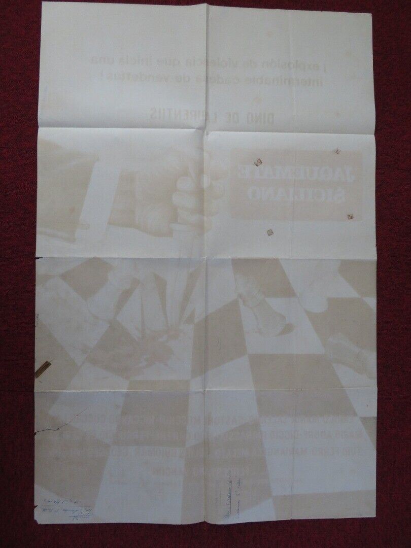 SICILIAN CHECKMATE SPANISH ONE SHEET POSTER ENRICO MARIA SALERNO GASTONE MOSCHIN - Rendezvous Cinema