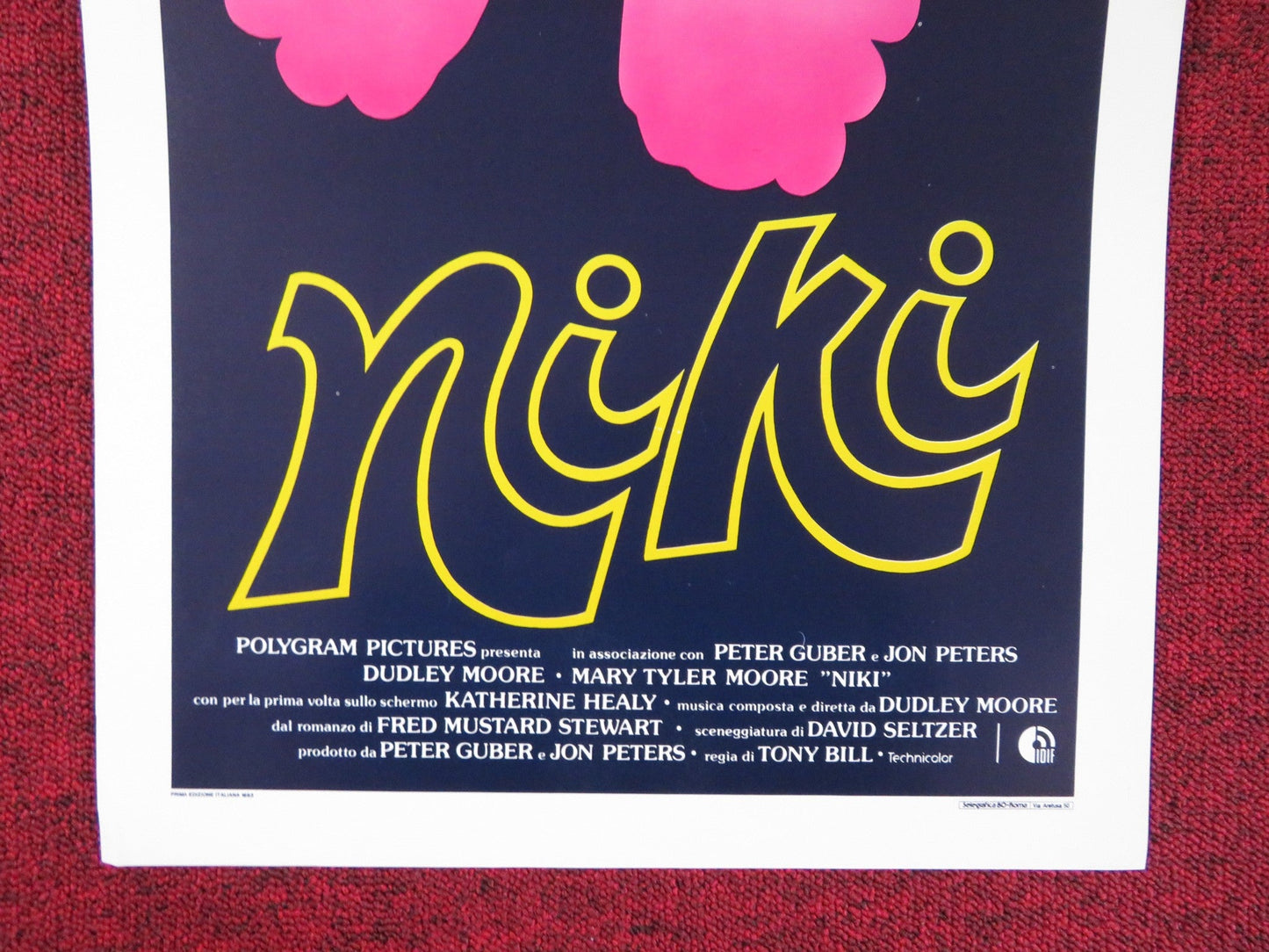 SIX WEEKS ITALIAN LOCANDINA POSTER DUDLEY MOORE MARY TYLER MOORE 1983 Rendezvous Cinema Movie posters