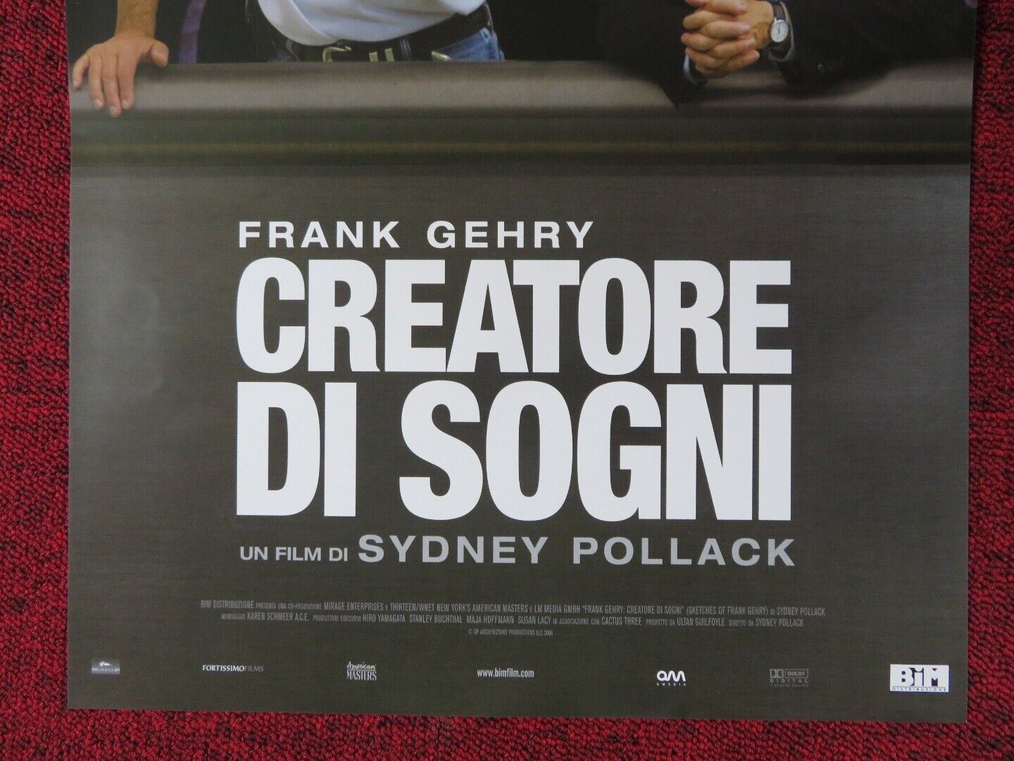 SKETCHES OF FRANK GEHRY ITALIAN LOCANDINA (27"x12.5") POSTER SYDNEY POLLACK 2006 - Rendezvous Cinema