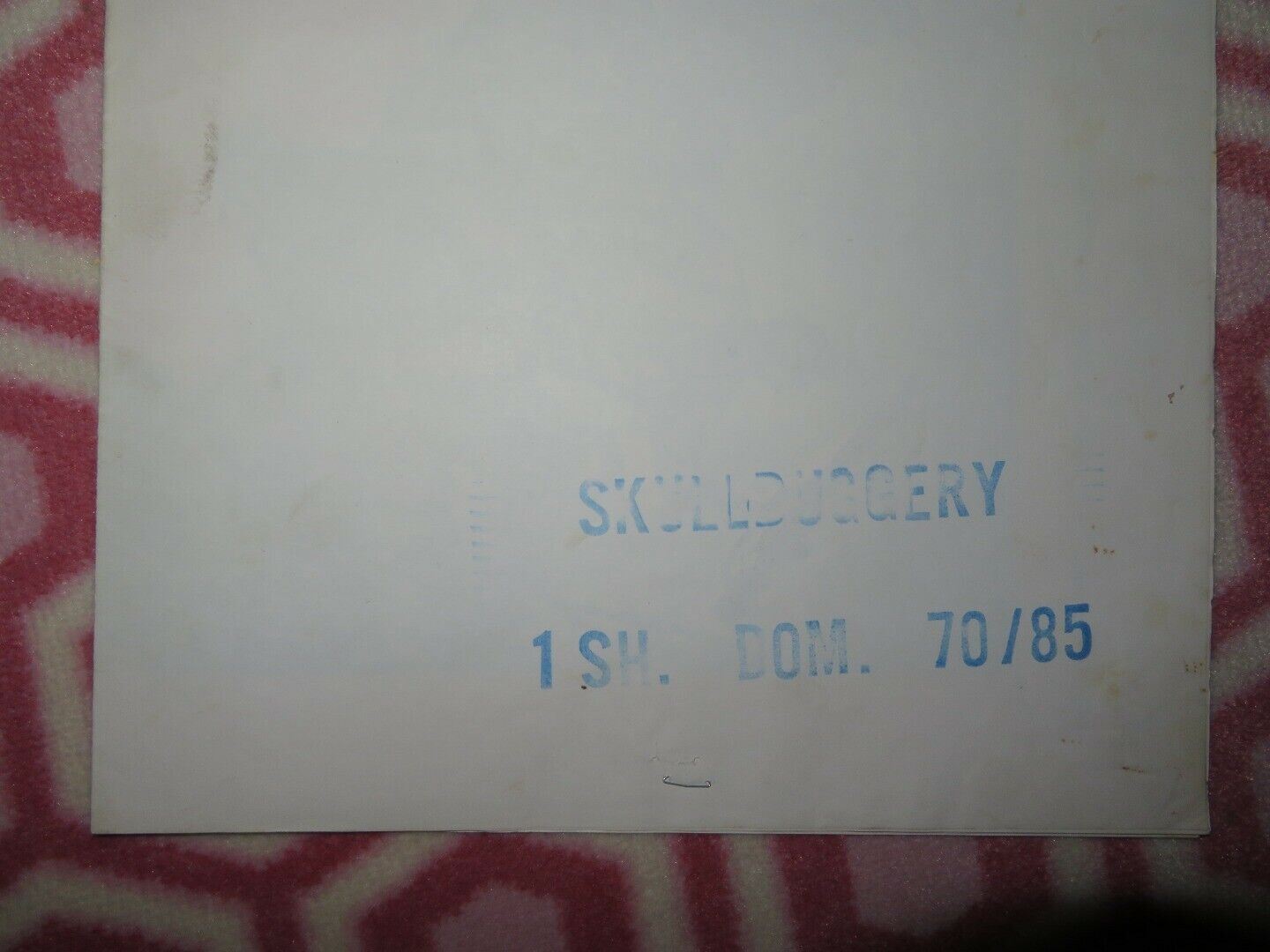 SKULLDUGGERY FOLDED US ONE SHEET POSTER BURT REYNOLDS SUSAN CLARK 1970 Movie posters