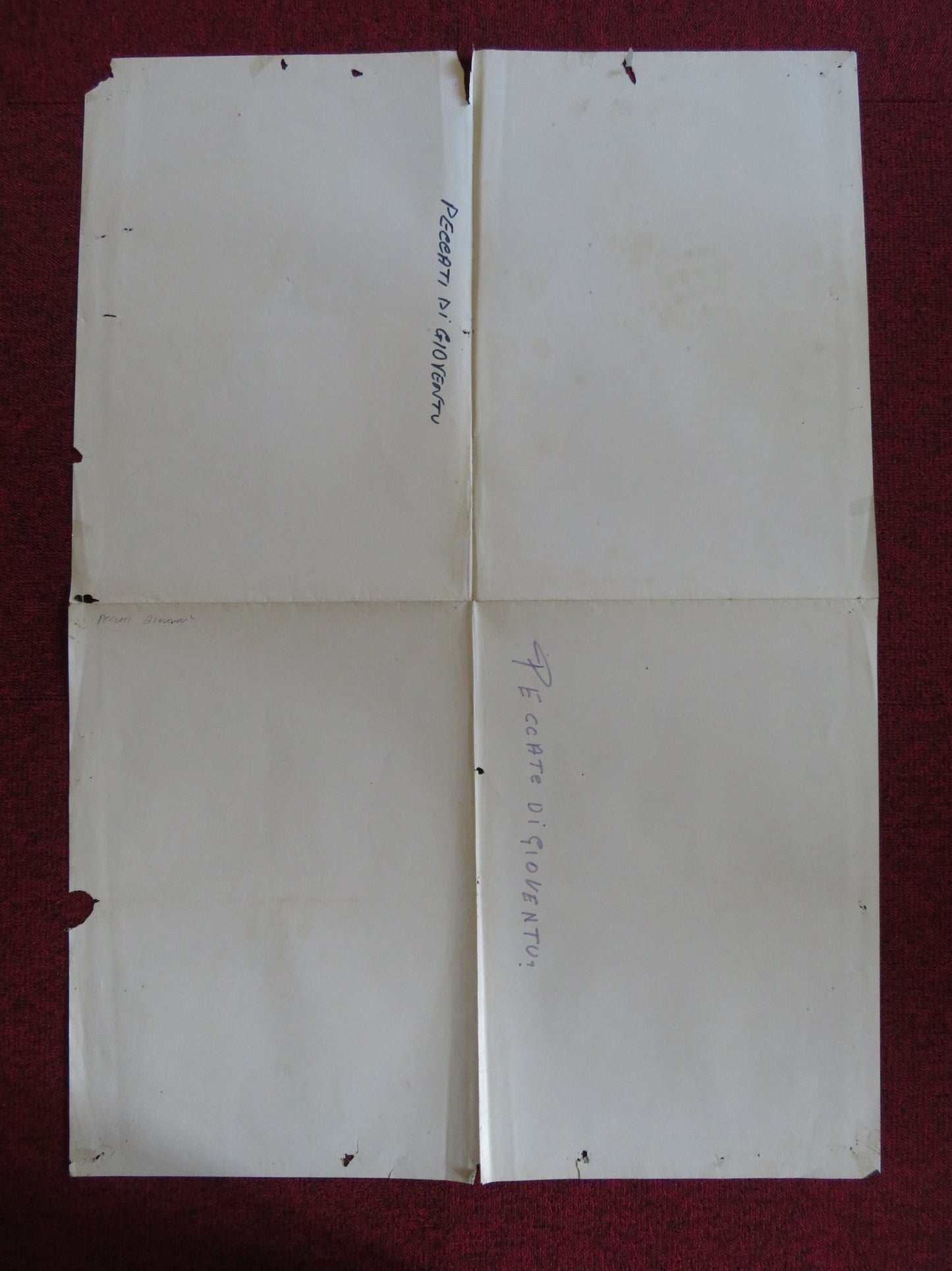 SO YOUNG, SO LOVELY, SO VICIOUS.... ITALIAN FOGLIO POSTER GLORIA DAGMAR 1975 Rendezvous Cinema Movie posters