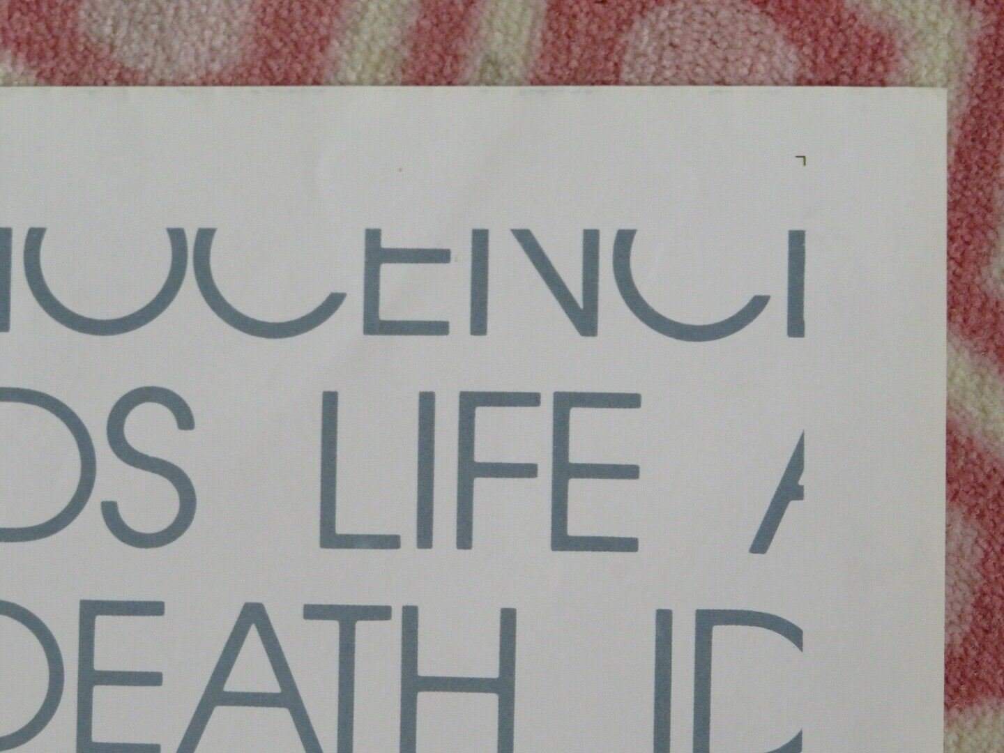 SOMETHING ABOUT LOVE FOLDED US ONE SHEET POSTER JAN RUBES STEFAN WODOSLAWSKY '87 Movie posters