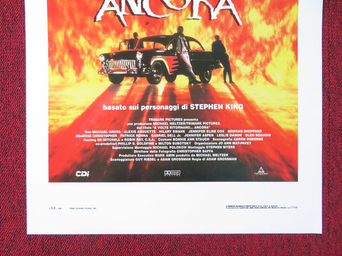 SOMETIMES THEY COME BACK...AGAIN ITALIAN LOCANDINA POSTER MICHAEL GROSS 1997 Rendezvous Cinema Movie posters