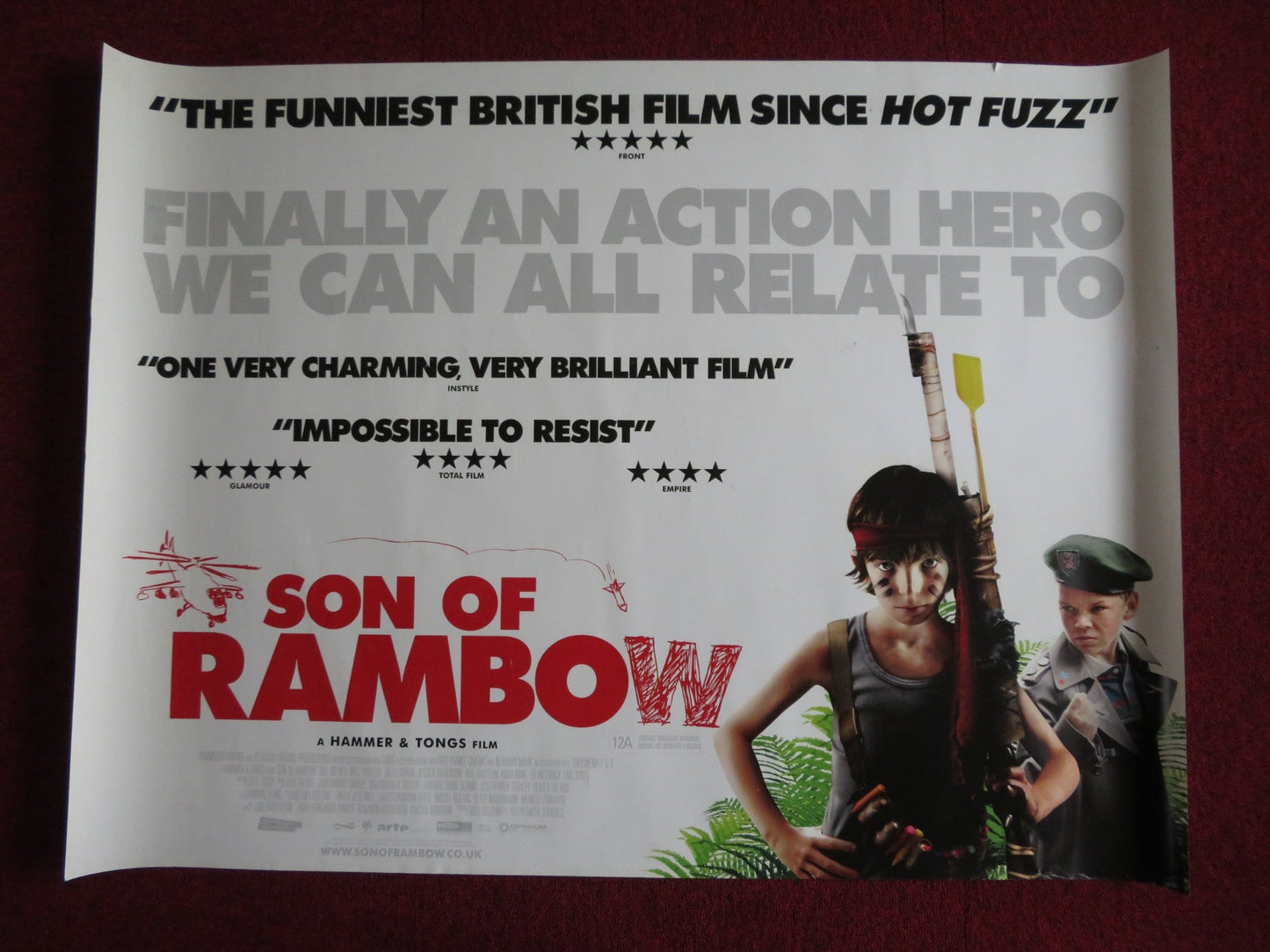 SON OF RAMBOW UK QUAD (30"x 40") ROLLED POSTER NEIL DUDGEON BILL MILNER 2007 Rendezvous Cinema Movie posters