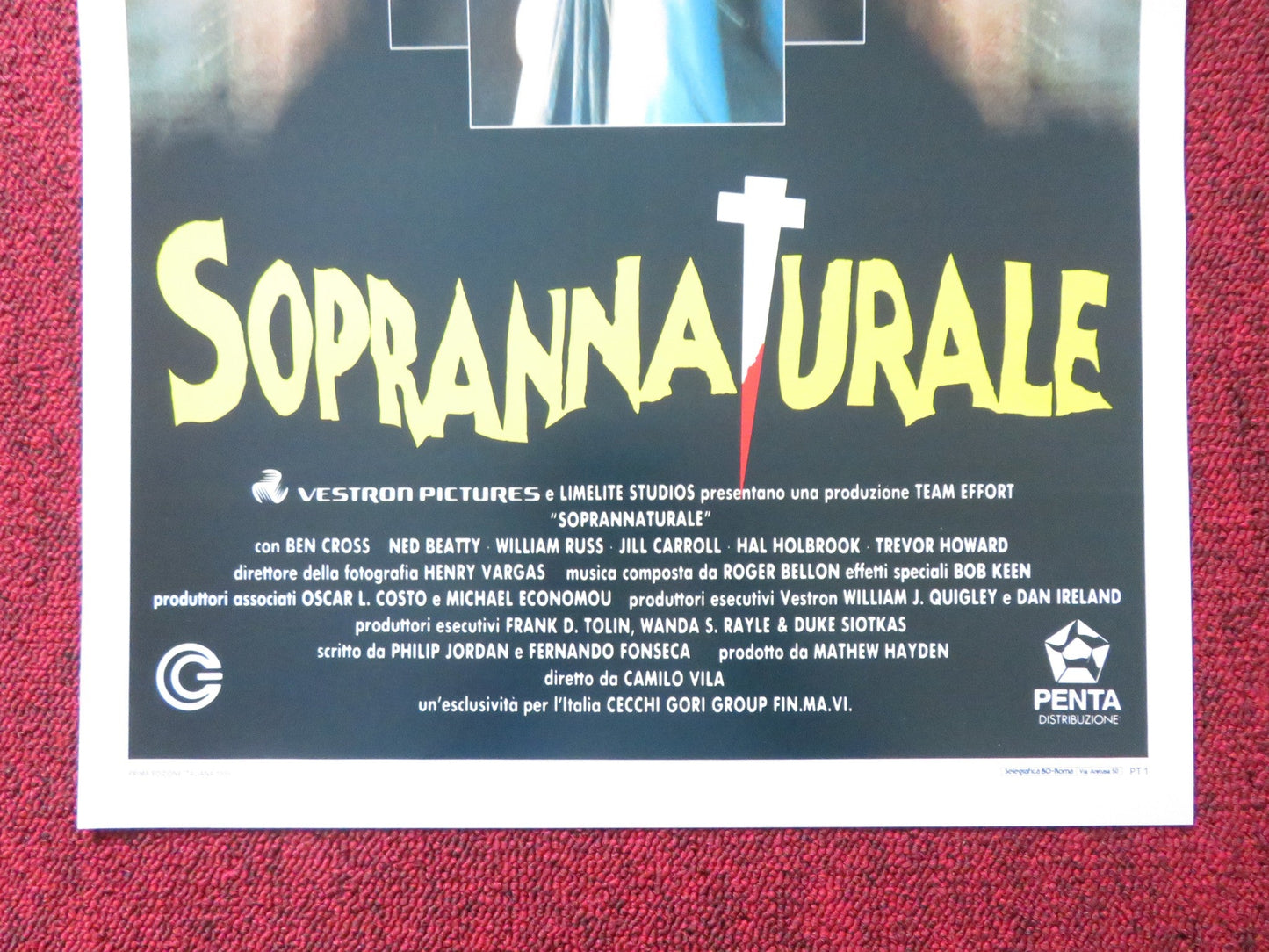 SOPRANNATURALE / THE UNHOLY ITALIAN LOCANDINA POSTER BEN CROSS NED BEATTY 1988 Rendezvous Cinema Movie posters