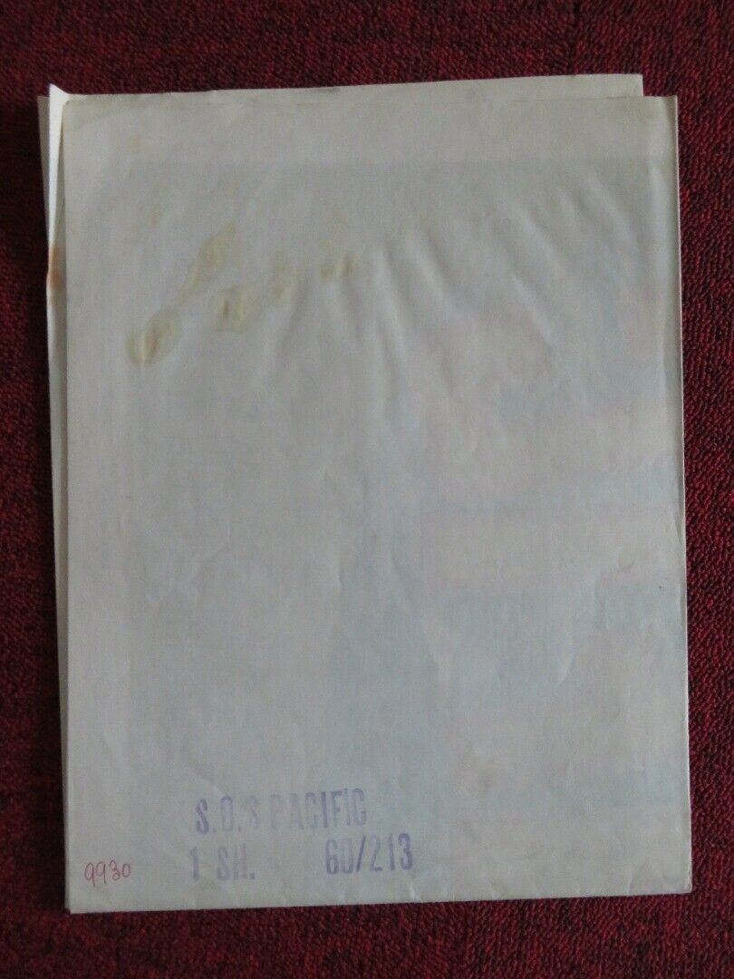 S.O.S PACIFIC FOLDED US ONE SHEET POSTER ROCHARD ATTENBOROUGH PIER ANGELI 1960 Movie posters