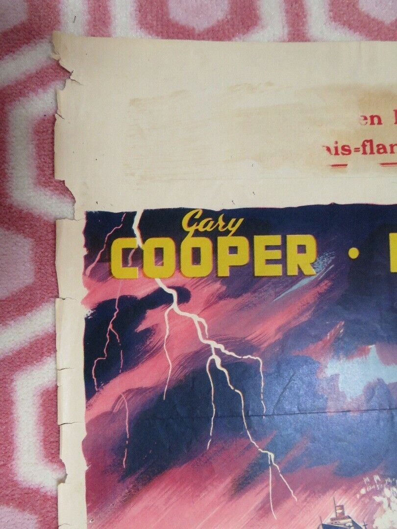 SOULS AT SEA BELGIUM (21"x 14) POSTER GARY COOPER GEORGE RAFT 1953 Movie posters