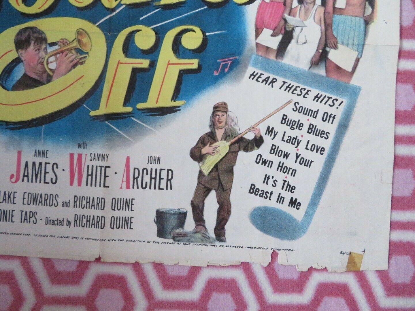 SOUND OFF US ONE SHEET POSTER MICKEY ROONEY ANNE JAMES 1952 Movie posters