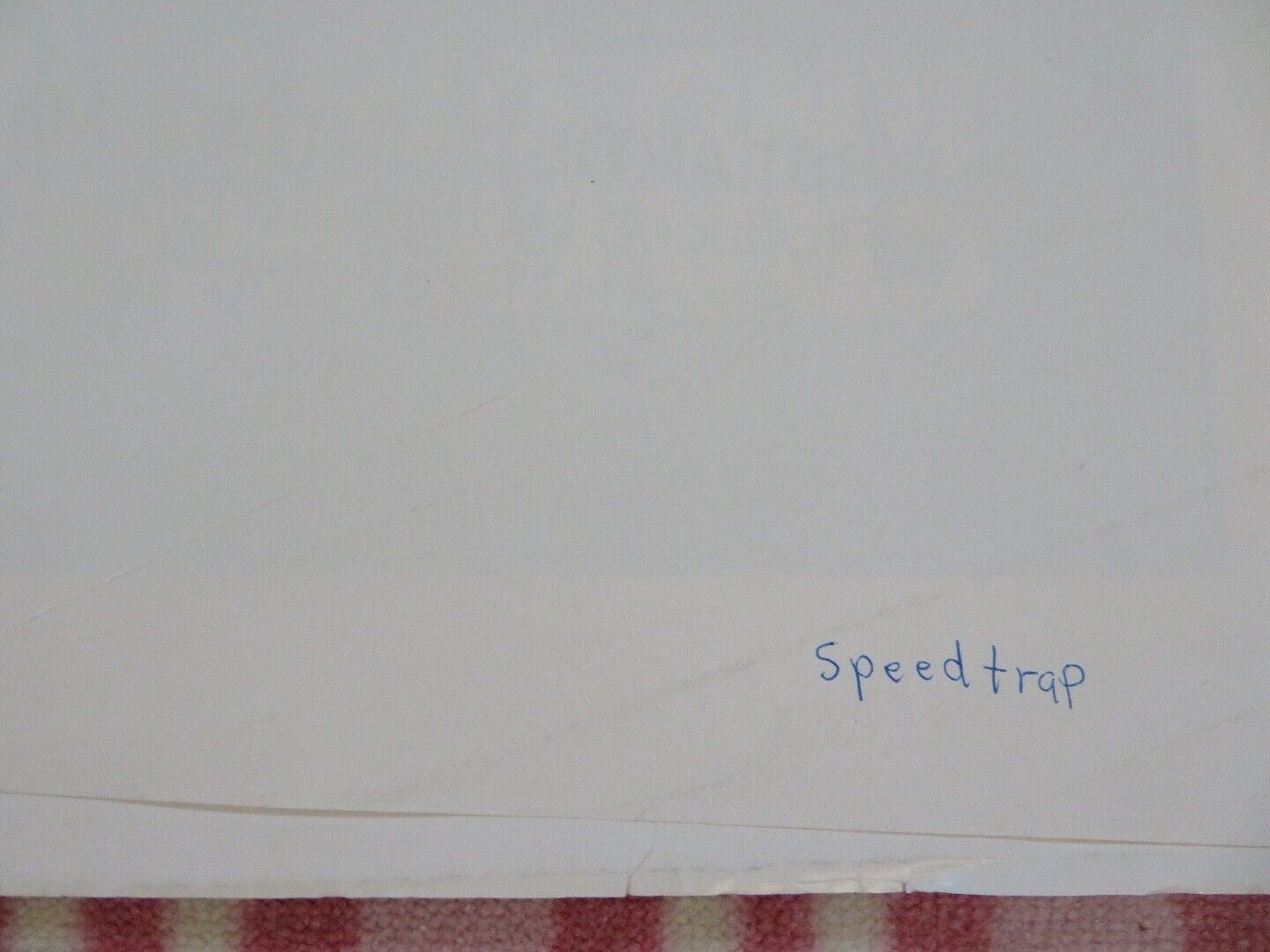 SPEEDTRAP FOLDED US ONE SHEET POSTER JOE DON BAKER TYNE DALY 1977 - Rendezvous Cinema