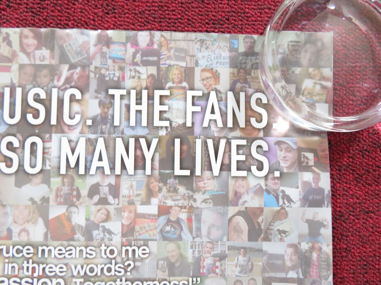 SPRINGSTEEN AND I UK QUAD (30"x 40") ROLLED POSTER BRUCE SPRINGSTEEN 2013 Rendezvous Cinema Movie posters