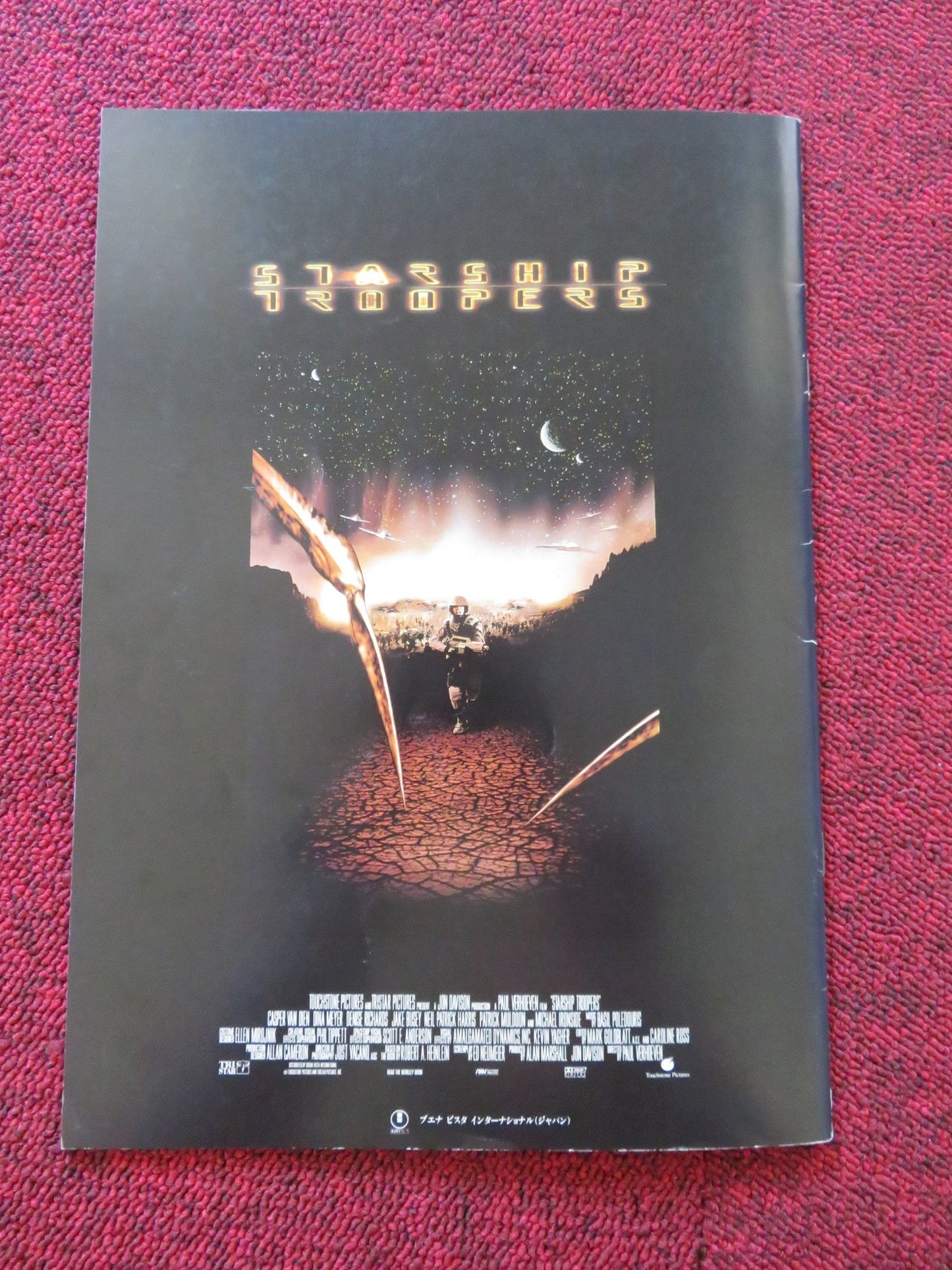 STARSHIP TROPPERS JAPANESE BROCHURE / PRESS BOOK CASPER VAN DIEN DINA MEYER '97 Rendezvous Cinema Movie posters