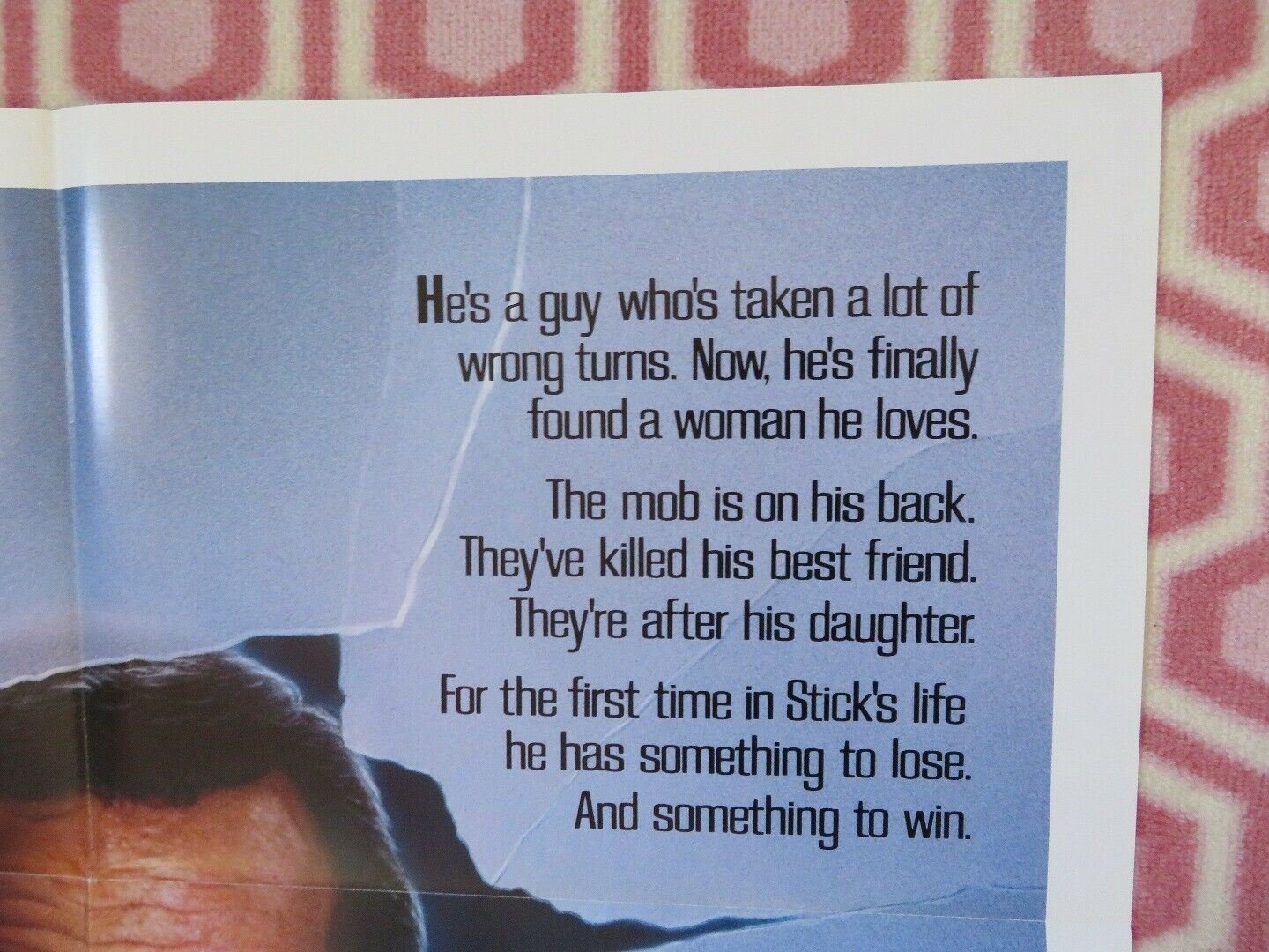 STICK US ONE SHEET POSTER GEORGE SEGAL CANDICE BERGEN 1985 - Rendezvous Cinema