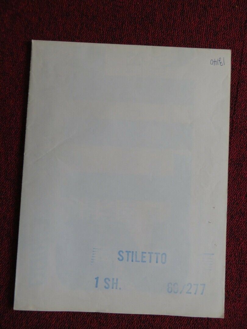 STILETTO US ONE SHEET POSTER ALEX CORD BRITT EKLAND 1969 Movie posters
