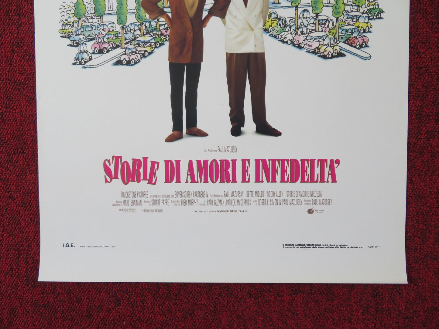 STORIE DI AMORI E INFEDELTA' ITALIAN LOCANDINA POSTER ALLEN BETTE MIDLER 1991 Rendezvous Cinema Movie posters
