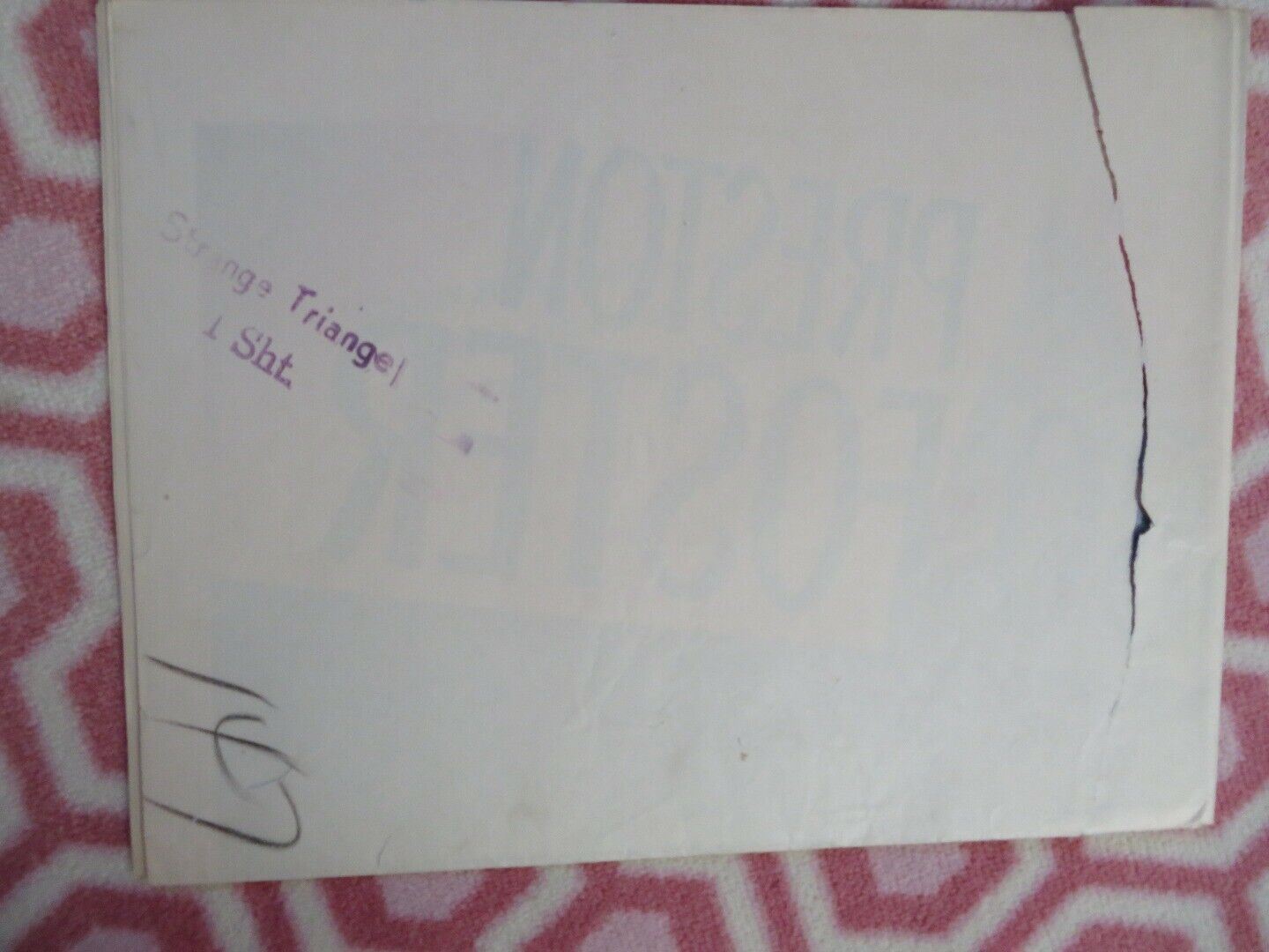 STRANGE TRIANGLE FOLDED US ONE SHEET POSTER SIGNE HASSO PRESTON FOSTER 1946 Movie posters