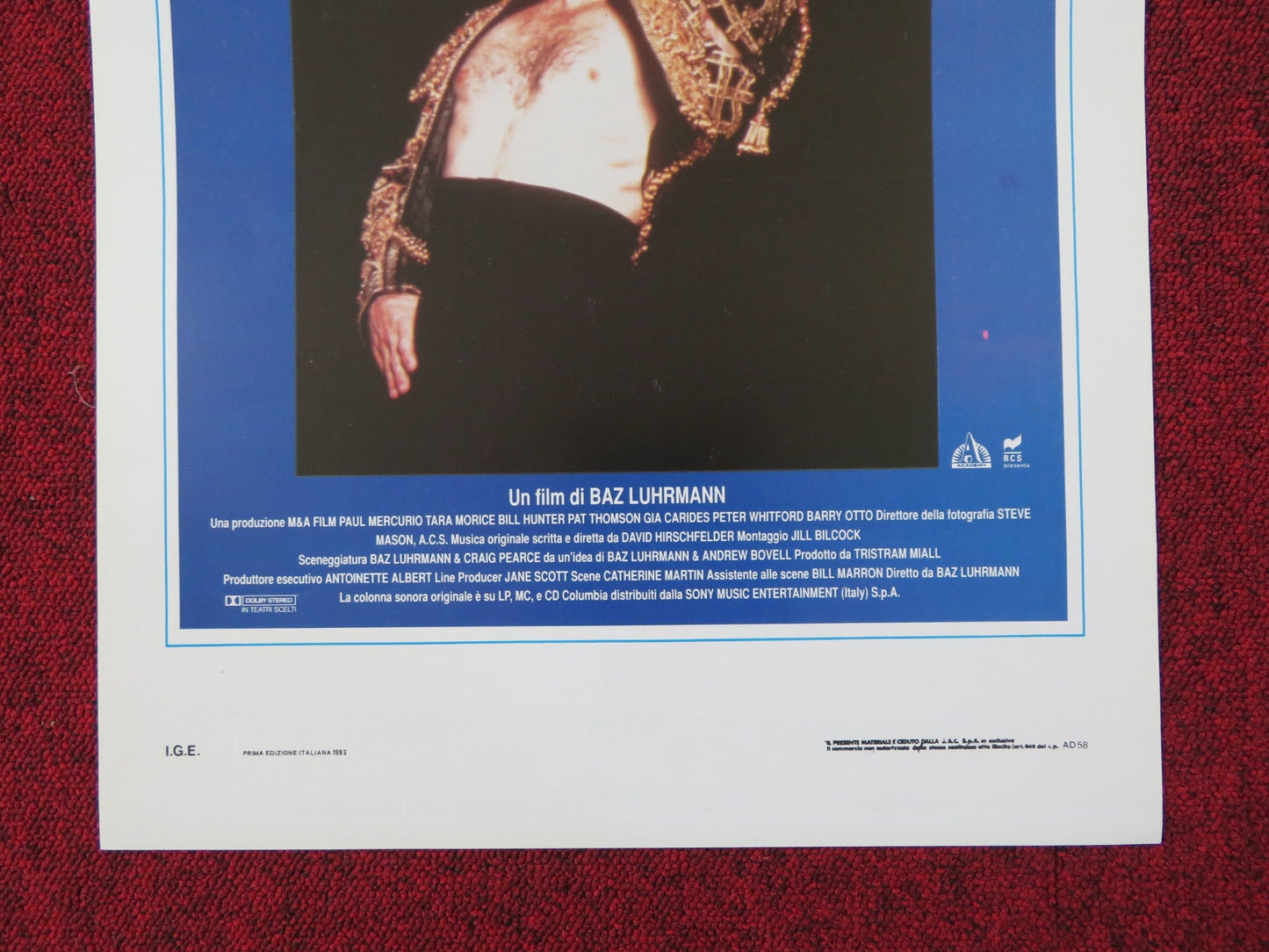 STRICTLY BALLROOM - A ITALIAN LOCANDINA POSTER PAUL MERCURIO TARA MORICE 1993 Rendezvous Cinema Movie posters