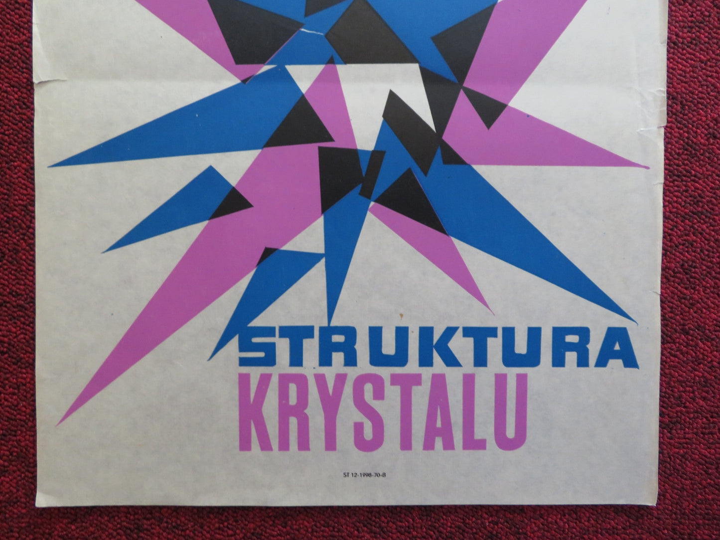 STRUKTURA KRYSTALU POLISH (16"x 12") POSTER B. WRZESINSKA JAN MYSLOWICZ 1969 Rendezvous Cinema Movie posters