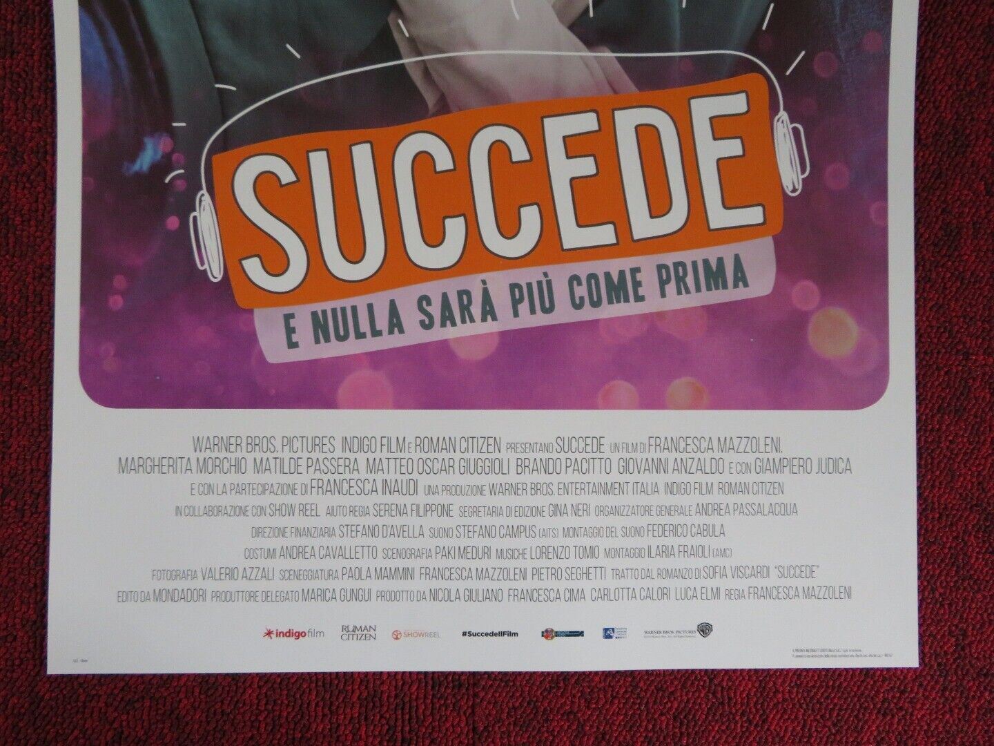SUCCEDE ITALIAN LOCANDINA (27"x12.5") POSTER MARGHERITA MORCHIO 2018 Movie posters