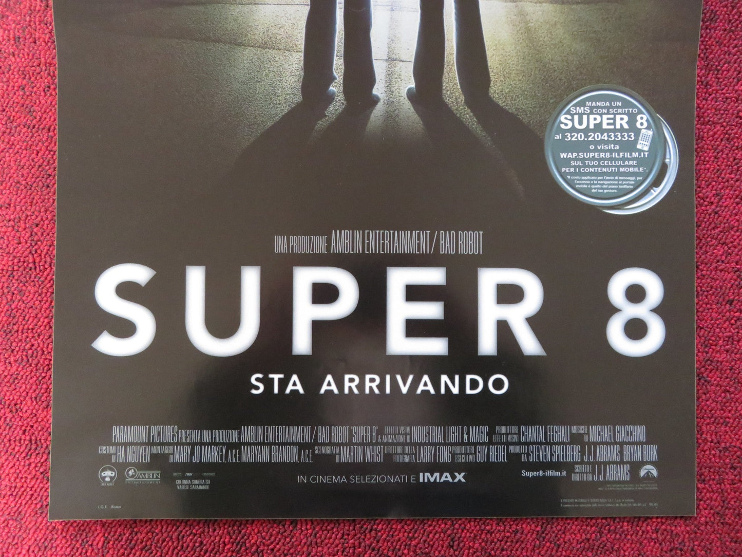 SUPER 8 ITALIAN LOCANDINA POSTER ELLE FANNING JOEL COURTNEY 2011 Rendezvous Cinema Movie posters