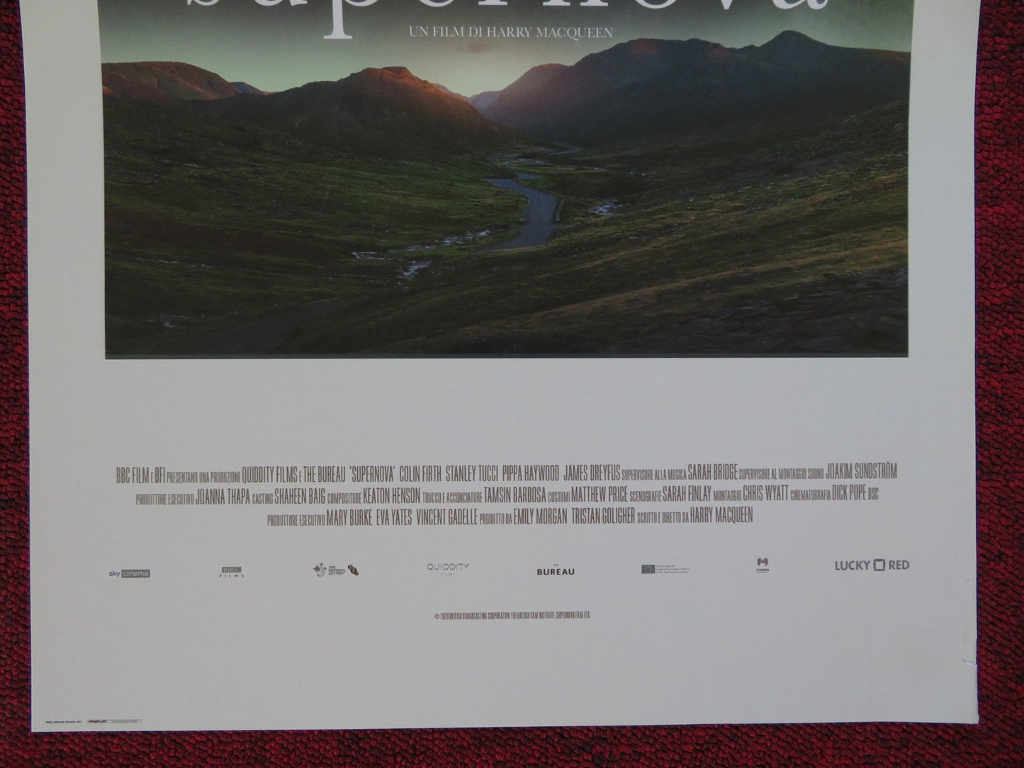 SUPERNOVA ITALIAN LOCANDINA (26.5"x12.5") POSTER COLIN FIRTH STANLEY TUCCI 2020 Rendezvous Cinema Movie posters